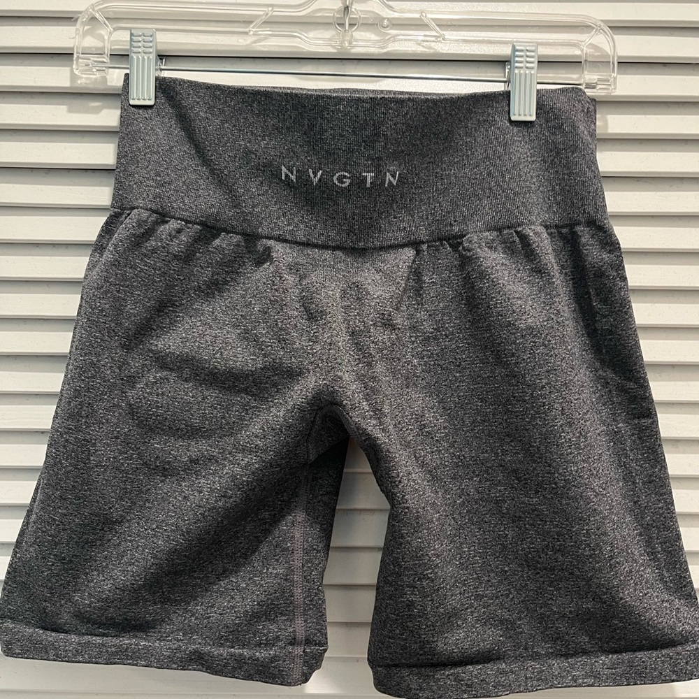 Women’s NVGTN grey biker shorts, size: L